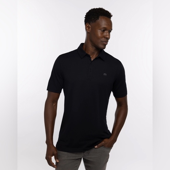 Travis Mathew Men’s Tour Guide Polo Black Size L Golf Athletic Activewear Top - Picture 1 of 8